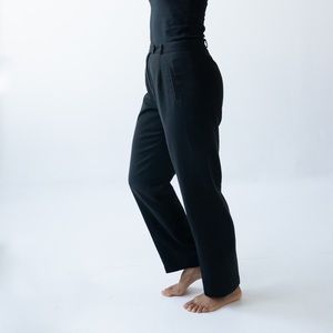 SOLD Black Mid Waist Trousers